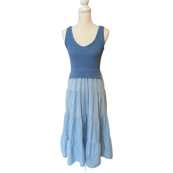 Elan Aries Maxi Dress in Blue - Size Med - Picture 1 of 6